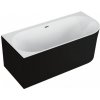 Polimat Sola 160x75 voľne stojaca akrylátová vaňa, čierna matná Dĺžka vane: 160 cm, Orientácia: ľavá, 00037
