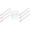 PARTYDECO Sada konfety 60 cm 6ks bílé okvětní lístky, svatba / valentýn 8595596318469