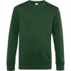 B&C | KING Crew Neck, Pánska mikina, zelená bottle, XS