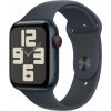 Apple Watch SE GPS + Cellular, 44mm půlnoční hliníkové pouzdro s půlnočním sportovním páskem – velikost S/M