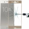 Ochranné tvrdené 3D sklo 9H Sony Xperia XZ Premium zlatá farba