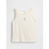 GAP Baby rebrovaný top Biela 18-24M