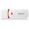 Apacer USB flash disk, USB 2.0, 64GB, AH333, biely, AP64GAH333W-1, USB A, s krytkou