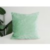 XPOSE® Mikroplyšová obliečka na vankúš - mintová 50x50 cm, Mikroplyš