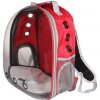 Merco Petbag Transparent batoh pre miláčikov červená