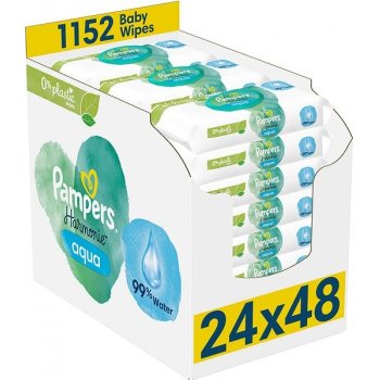 PAMPERS Harmonie Aqua Plastic Free 1152 ks 24 × 48 ks