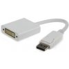 Kábel Gembird red. Displayport na DVI, M/F, biela, A-DPM-DVIF-002-W