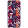 Picasee silikónový prehľadný obal pre Honor 9X Lite - Purple Leaf