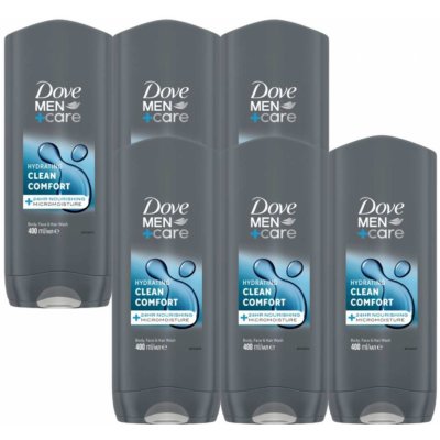 DOVE Men+Care Clean Comfort pánsky sprchový gél 6x400 ml