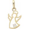 Zlatý prívesok anjel 8220 (585/1000) 0.25 g