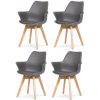 Sada jedálenských stoličiek CT-771 GREY, 4 ks