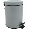 MSV pedálový odpadkový kôš Unis, svetlosivý, oceľ, 3 l