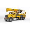 Bruder 02818 Nákladné auto MACK GRANIT žeriav LIEBHERR
