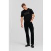 DŽÍNSY KARL LAGERFELD FLOCK STRAIGHT DENIM PANTS BLACK DENIM