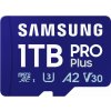Pamäťová karta Samsung MicroSDXC 1TB PRO Plus + SD adaptér (2023) (MB-MD1T0SA/EU)
