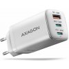AXAGON ACU-DPQ65W, GaN nabíjačka do siete 65W, 3x port (USB-A + dual USB-C), PD3.0QC4+PPSApple, biela ACU-DPQ65W