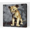 Vymalujsisam.sk Maľovanie podľa čísiel - Malý Simba Veľkosť: 50x50cm, Rám: Na plastovej doske