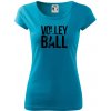 Volleyball nápis - Dámske tričko Pure - M ( Svetlý tyrkys )