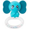 Silikónové hryzátko s hrkálkou Akuku Slon