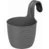 STREND PRO Garden Závesný kvetináč Strend Pro, PP, 26x18x24,5 cm, farba sivá