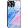 Sklenený kryt MARBLE na Honor X8 4G – Ružová