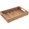 Servírovacia tácka, teak, 26x18cm