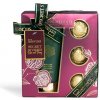 IDC INSTITUTE Secret Stories čistiaci sprchový gél 200 ml + bomba do kúpeľa 3x50 g