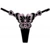Amparo Miranda® Erotické nohavičky Butterfly B253 Čierna