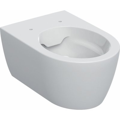 Závesné WC s hlbokým splachovaním Geberit iCon, uzavretý tvar, Rimfree: T=53cm, Biela, 501.661.00.1