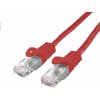 C-TECH CB-PP6-3R patch, Cat6, UTP, červený, 3m