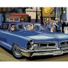 Diamondi Diamantové maľovanie - MODRÉ RETRO AUTO Rámovanie: vypnuté plátno na rám, Rozmer: 40x50 cm