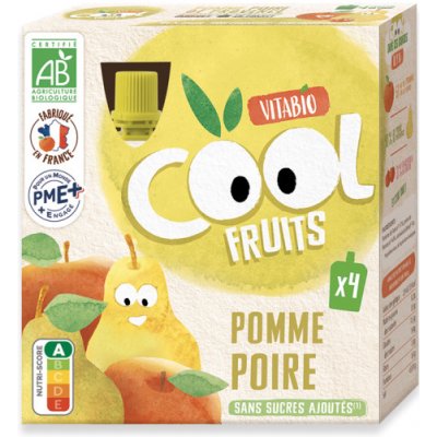 Vitabio ovocné BIO kapsičky Cool Fruits jablko, hruška a acerola 4 x 90 g