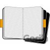 Moleskine zošity linajkové čierne L 3ks