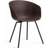 HAY Stolička AAC 26 Black Powder Coated Steel, raisin