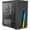 AeroCool Bolt Mini čierna / PC skriňa / Micro ATX / 1x USB 3.0 / 2x USB 2.0 / Bez zdroja / priehľadná bočnica (AEROPGSBOLTMINI-BK-R)