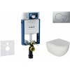 GEBERIT - Kombifix Set predstenovej inštalácie, klozetu Oudee a dosky softclose, tlačidlo Sigma01, lakovaný matný chróm SANI15CA1117