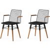 Súprava jedálenských stoličiek Trend Black and Walnut, 2 ks