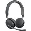 Logitech Zone Wireless 2 - Náhlavní souprava - náhlavní - Bluetooth - bezdrátový - odstranění šumu - UBS-C přes adaptér Bluetooth - grafit - certifikováno pro Microsoft Teams