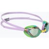 Plavecké okuliare Arena Python Mirror green/violet/green