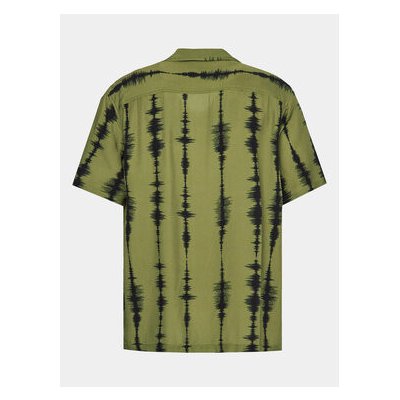 HUF košeľa Seismogram regular fit zelená BU00176