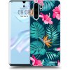 Picasee silikónový čierny obal pre Huawei P30 Pro - Pink Monstera