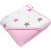 Detská osuška 100x100 Hviezdičky ružové