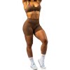 Dámske šortky Nebbia TOTALLY SEAMLESS High Waisted Push-Up Shorts 304 brown XS