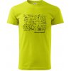 Matematika - čomu nerozumieš - Klasické pánske tričko vyššej gramáže - 4XL ( Limetková )