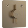 Hansgrohe DuoTurn Q, batéria pod omietku pre 2 spotrebiče, kartáčovaný bronz, HAN-75414140