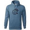 Hádzaná lopta ruka - Mikina pánska Cape s kapucňou - 3XL ( Denim )