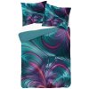 DETEXPOL Francúzske obliečky 3D Kvety fialové micro Polyester - mikrovlákno, 220/200, 2x70/80 cm