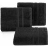 Uteráky sada 3 ks s bordúrou 30x50 cm - čierne