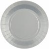 Santex Taniere papierové strieborné 22,5 cm 10 ks