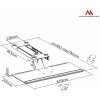 Maclean MC-757 max 2 kg držiak na klávesnici